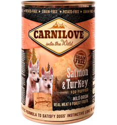 Carnilove Dog Puppy Grain Free Salmón y Pavo 400 gr. EAN 8595602529254