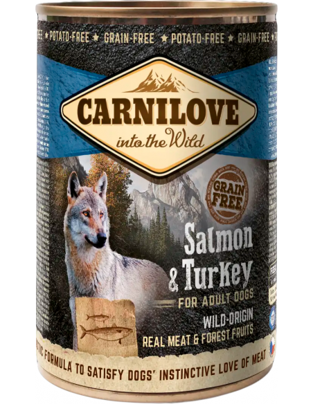 Carnilove Dog Adult Grain Free Salmó i Gall Dindi 400 gr. EAN 8595602529278