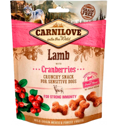 Carnilove Dog Crunchy Snack Cordero con Arándanos 200 gr. EAN 8595602527250