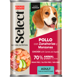 Picart Select Dog Adult Pollo con Zanahorias y Manzanas 400 gr. EAN 8436011151943