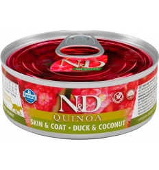 Farmina N&D Quinoa Skin & Coat Pato y Coco 80 gr. EAN 8606014102147