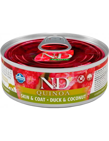 Farmina N&D Quinoa Skin & Coat Ànec i Coco 80 gr. EAN 8606014102147