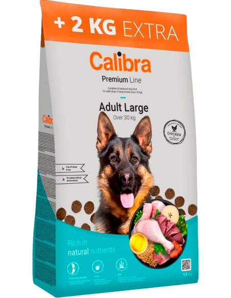 Calibra Dog Premium Line Adult Large Pollo. EAN 8594062088844 / 8595706700214