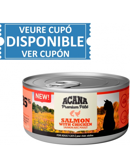 Acana Premium Paté Cat Salmon with Chicken 85 gr. 064992719814