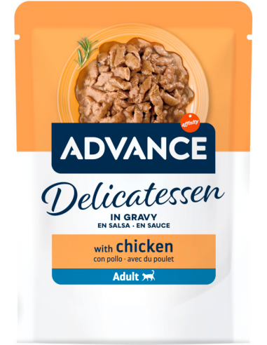 Advance Cat Delicatessen con Pollo en Salsa 85 gr. 8410650638904