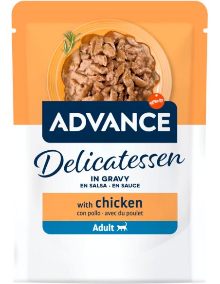 Advance Cat Delicatessen con Pollo en Salsa 85 gr. 8410650638904