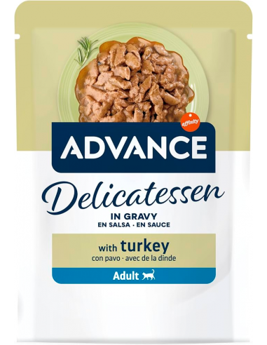Advance Cat Delicatessen con Pavo en Salsa 85 gr. 8410650639000
