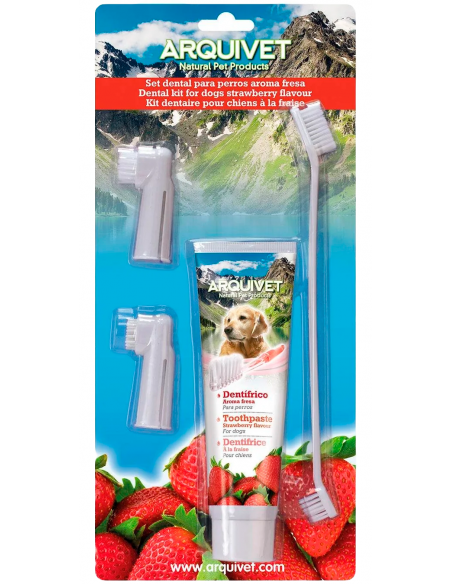 Arquivet Set Dental con Aroma a Fresa. EAN 8435117825215