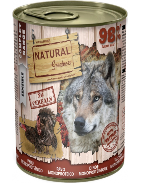 Natural Greatness Dog Pavo Monoproteico 400 g. EAN 8425402277256