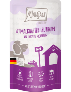 MjAMjAM Dog Pavo con Zanahorias 125 gr. 4260512879877