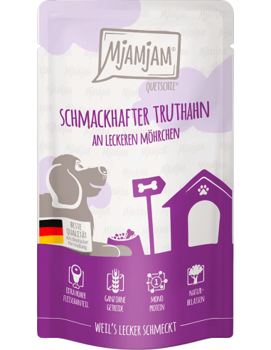 MjAMjAM Dog Pavo con Zanahorias 125 gr. 4260512879877