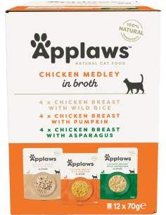 Applaws Adult Pit de Pollastre en Brou Multipack 12x70 gr. 5060122496599