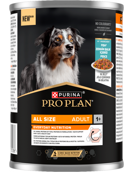 Purina Pro Plan Dog All Size Adult Peix en Gelatina 400 gr. EAN 8445291031036