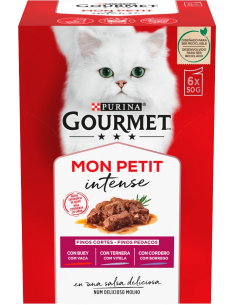 Purina Gourmet Mon Petit Intense Adult Selección de Carnes 6x50gr. 7613034453099