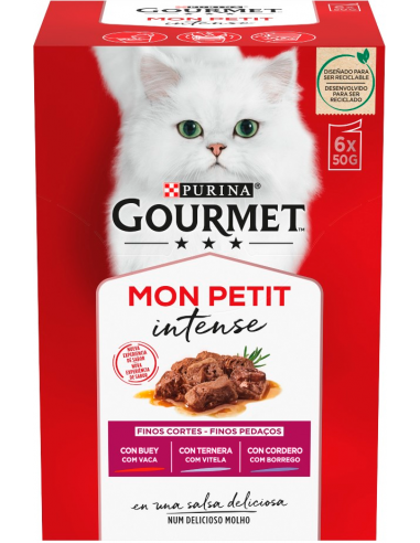 Purina Gourmet Mon Petit Intense Adult Selecció de Carns 6x50gr. 7613034453099
