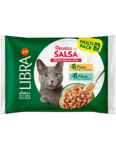 Libra Cat Adult Selección de Aves en Salsa 4x85 gr. 8410650638881