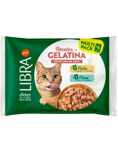 Libra Cat Adult Selecció d`Aus en Gelatina 4x85 gr. 8410650638935