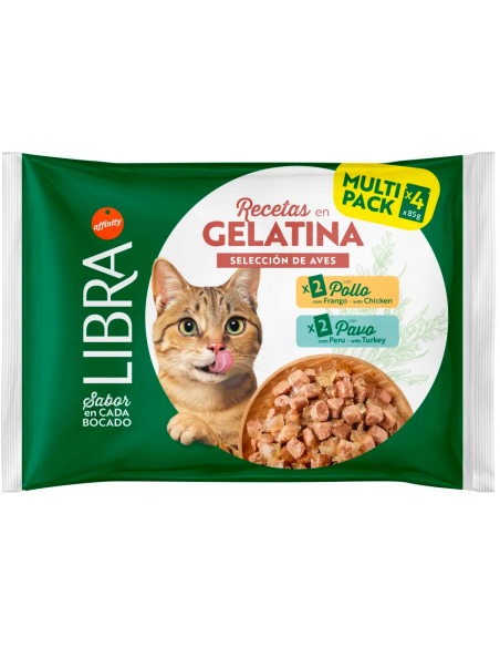 Libra Cat Adult Selección de Aves en Gelatina 4x85 gr. 8410650638935
