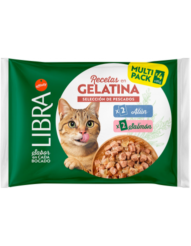 Libra Cat Adult Selección de Pescados en Gelatina 4x85 gr. 8410650638942
