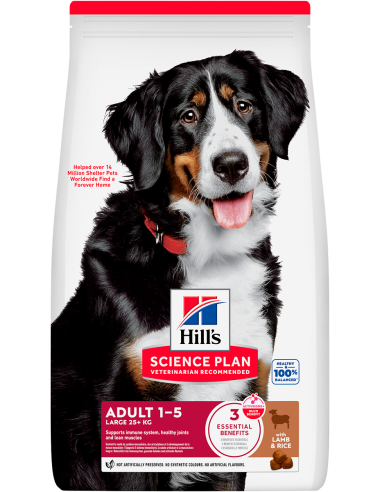 Hill`s Science Plan Dog Adult Large Cordero y...