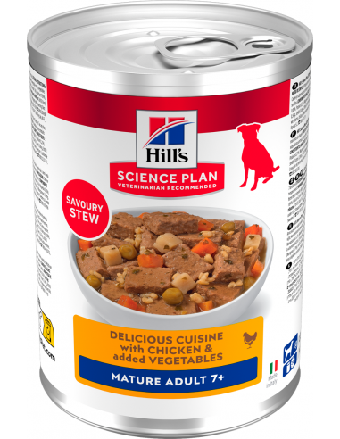 Hill`s Science Plan Dog Mature Adult +7 Estofat...