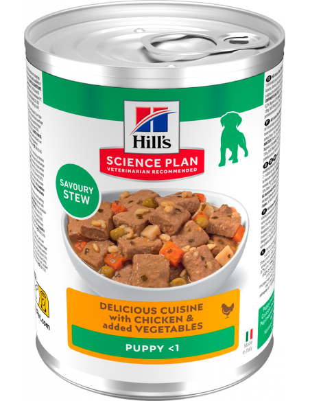Hill`s Science Plan Dog Puppy Estofado Pollo y Verdura