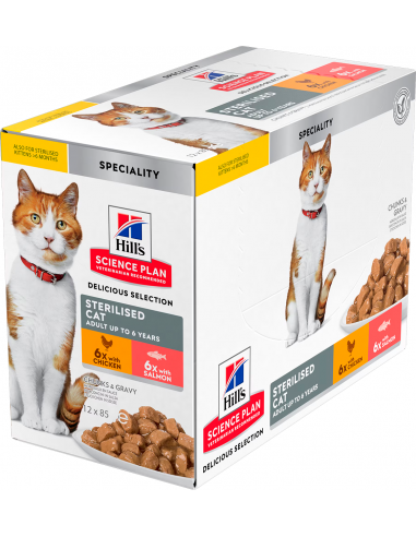 Hill`s Science Plan Cat Adult Sterilised Gravy...