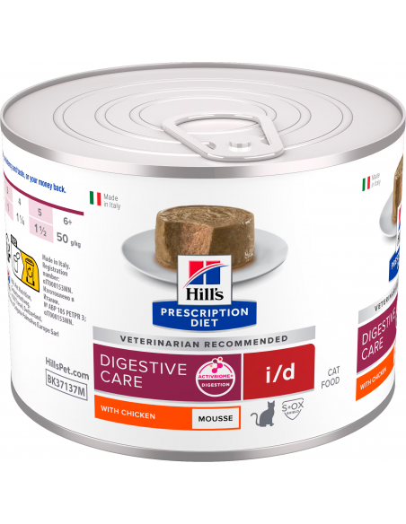 Hill`s Prescription Diet Cat i/d Digestive Care Mousse Pollastre