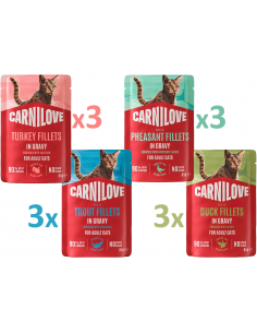 Carnilove Cat Multipack en Salsa 12x85 gr. 8595602582747 2
