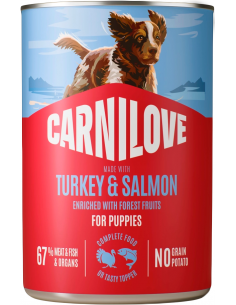 Carnilove Dog Puppy Pavo y Salmón Paté 400 gr 2