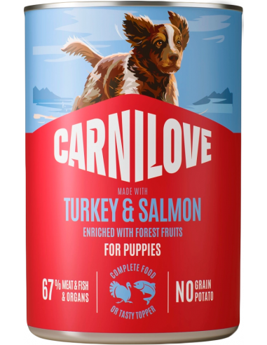 Carnilove Dog Puppy Pavo y Salmón Paté 400 gr