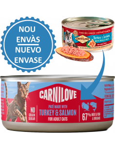 Carnilove Cat Adult Gall Dindi i Salmó Paté