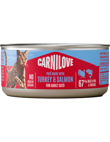 Carnilove Cat Adult Gall Dindi i Salmó Paté