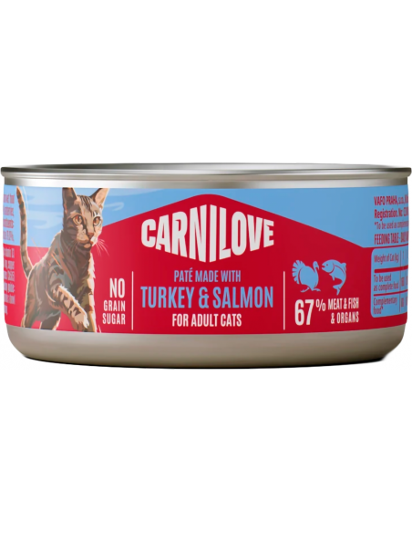 Carnilove Cat Adult Pavo y Salmón Paté