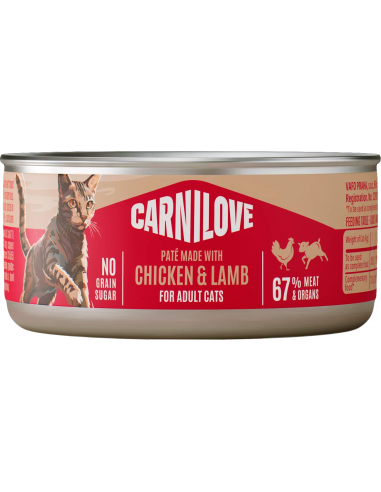 Carnilove Cat Adult Pollo y Cordero Paté