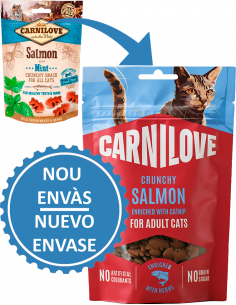 Carnilove Cat Crunchy Snack Salmón con Menta 50 gr. 8595602527175 2