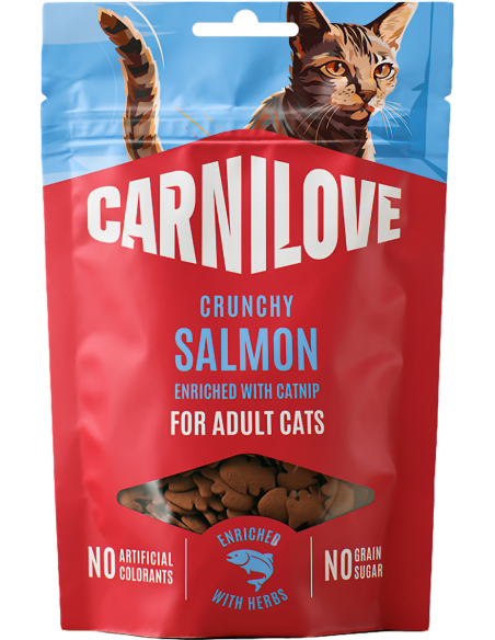Carnilove Cat Crunchy Snack Salmón con Catnip