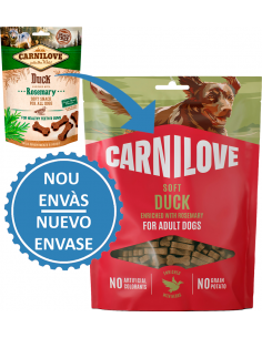 Carnilove Dog Soft Snack Ànec amb Romaní
