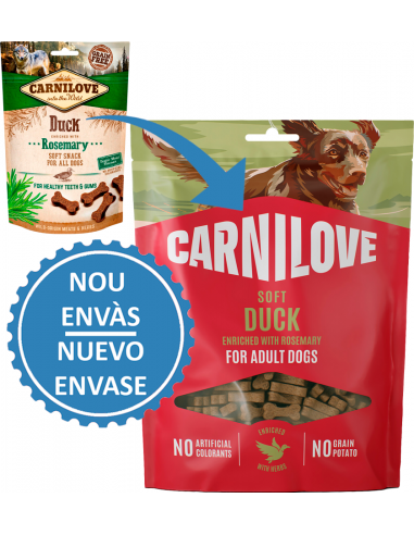 Carnilove Dog Soft Snack Pato con Romero